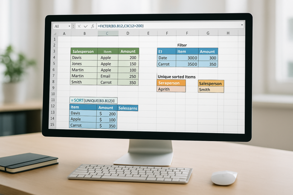 Advanced Techniques: Nesting Dynamic Array Functions in Excel