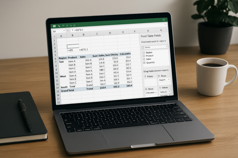 Creating Custom Calculations in Pivot Tables with Formulas