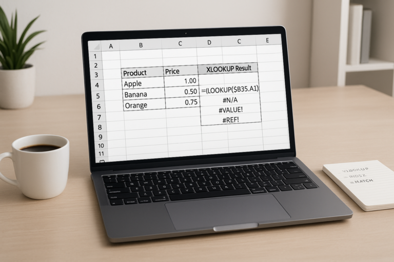 Error Handling in XLOOKUP: Tips to Avoid Common Mistakes