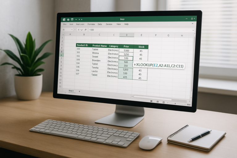 Using XLOOKUP in Excel for Effective Data Analysis